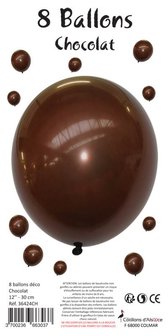 Ballons latex Chocolat