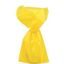 Sachets cadeaux plastique jaunes