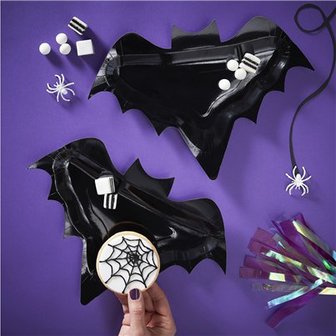 Assiettes chauve-souris Halloween