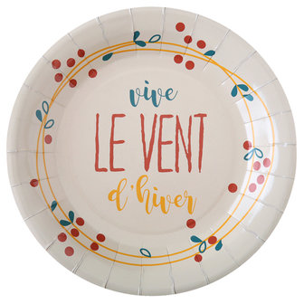 Assiettes vive le vent d&#039;hiver