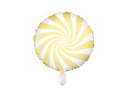 Ballon alu candy jaune