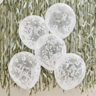 Ballons confettis Botanical Baby 