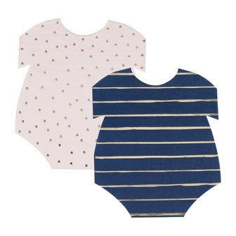 Serviettes Pink&amp;Navy 