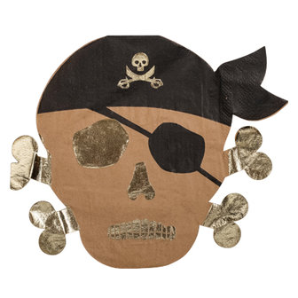 Serviettes pirate kraft chic