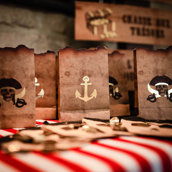 Sachets cadeaux pirate kraft chic