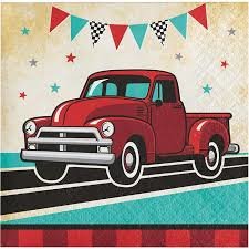 Petites serviettes truck vintage