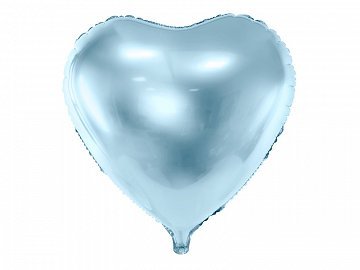 Ballon alu 45 cm coeur bleu