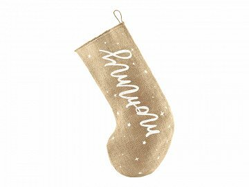 Botte de No&euml;l &#039;&#039;Mommy&#039;&#039; toile de jute