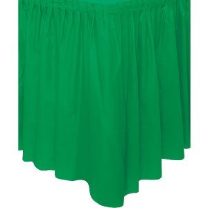 Jupe de table &#039;&#039;vert fonc&eacute;&#039;&#039;