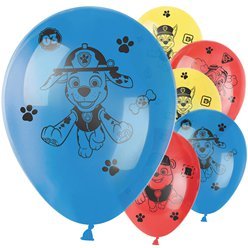 6 ballons latex Pat Patrouille 