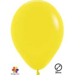 50 Ballons latex &#039;&#039;Yellow&#039;&#039; 31 cm