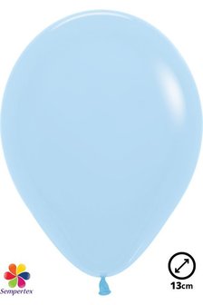 50 Ballons latex &#039;&#039;Pastel matte blue&#039;&#039; 13 cm 