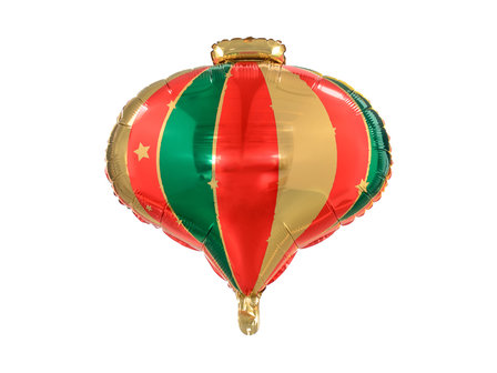 Ballon alu &#039;&#039;Boule de No&euml;l tricolore&#039;&#039;