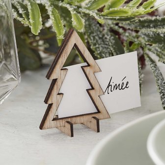 Supports pour marque-places &#039;&#039;Sapins en bois&#039;&#039;