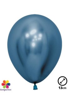 50 Ballons latex &#039;&#039;Reflex Blue&#039;&#039; 13 cm