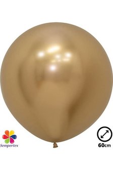 Ballon latex &#039;&#039;Reflex Gold&#039;&#039; 60cm