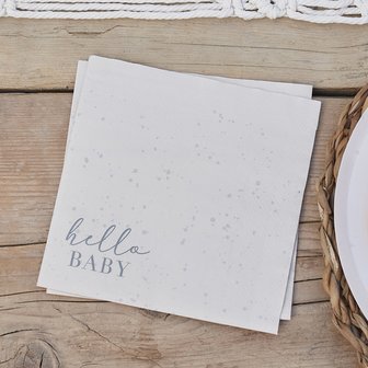 Serviettes Hello Baby Neutral