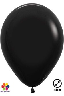 25 Ballons Latex noirs 45cm