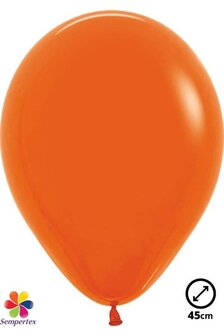 25 Ballons Latex Orange 45 cm