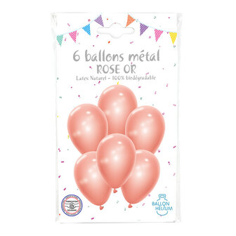 Ballons latex Rose Gold