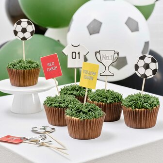 Toppers &agrave; cupcakes &#039;&#039;Football&#039;&#039;