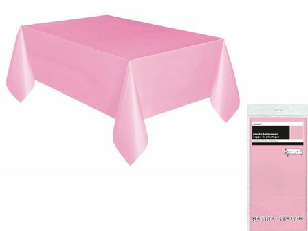 Nappe plastique rose clair