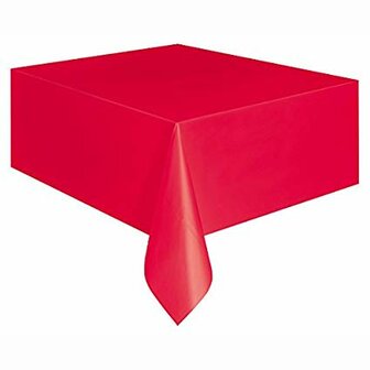 Nappe plastique rouge