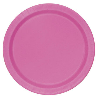 Assiettes Hot Pink 16 pcs