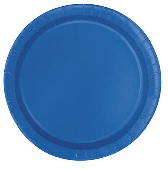 Petites assiettes bleu royal 20cm