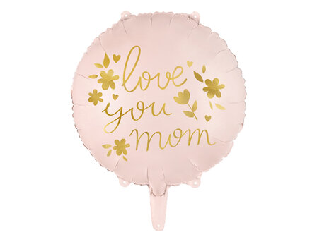 Ballon alu &#039;&#039;I love MOM&#039;&#039;