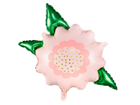 Ballon alu Fleur Rose