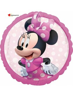 Ballon alu ROND Minnie PINK