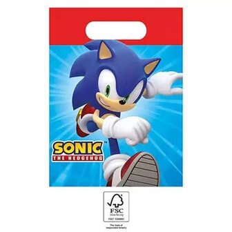 Sachets cadeaux en papier Sonic