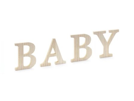 Lettre &#039;&#039;BABY&#039;&#039; en bois