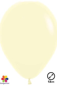 50 ballons latex &#039;&#039;Pastel Yellow&#039;&#039; 13 cm 