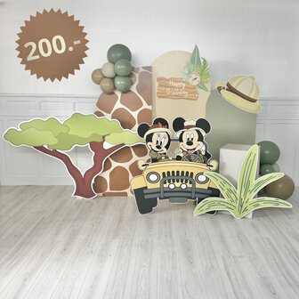 Kit pr&ecirc;t &agrave; poser &#039;&#039;Mickey et Minnie Safari&#039;&#039;