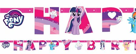 Guirlande happy birthday Little Pony