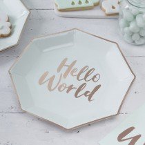 Assiettes Hello world