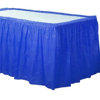 Jupe de table bleu royal