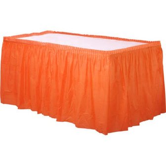 Jupe de table orange 