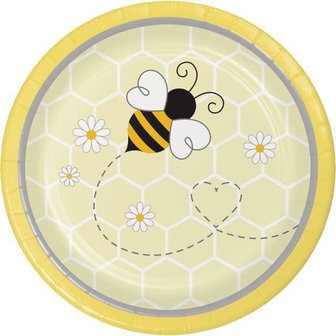 Petites assiettes baby abeilles 