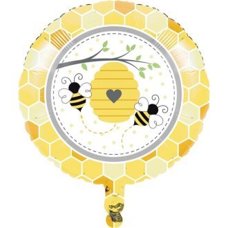 Ballon alu baby shower abeilles