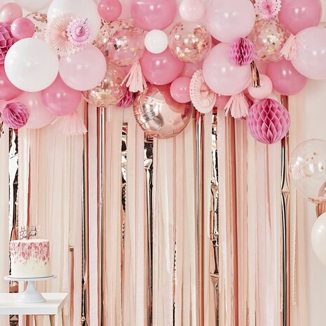 Guirlande de ballons rose Gold Mix 