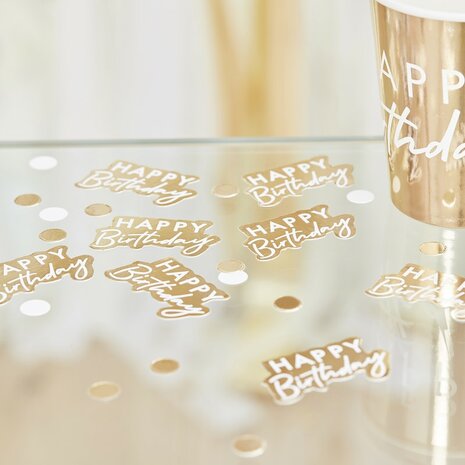 Confettis Gold birthday MIX