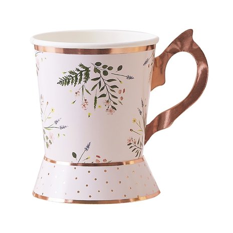 Gobelets tasses floral tea 