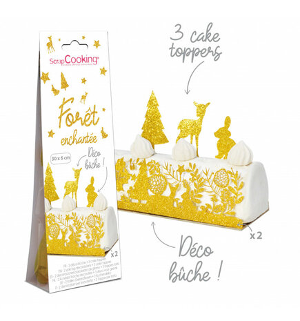 Décos bûche "Forêt enchantée"