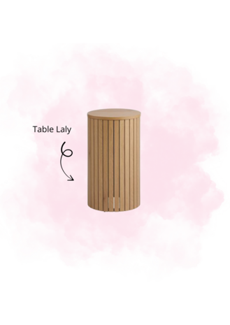 Petite table podium ''LALY'' en bois à louer