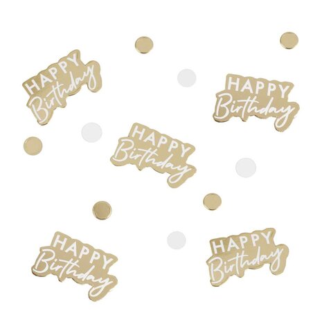 Confettis Gold birthday MIX